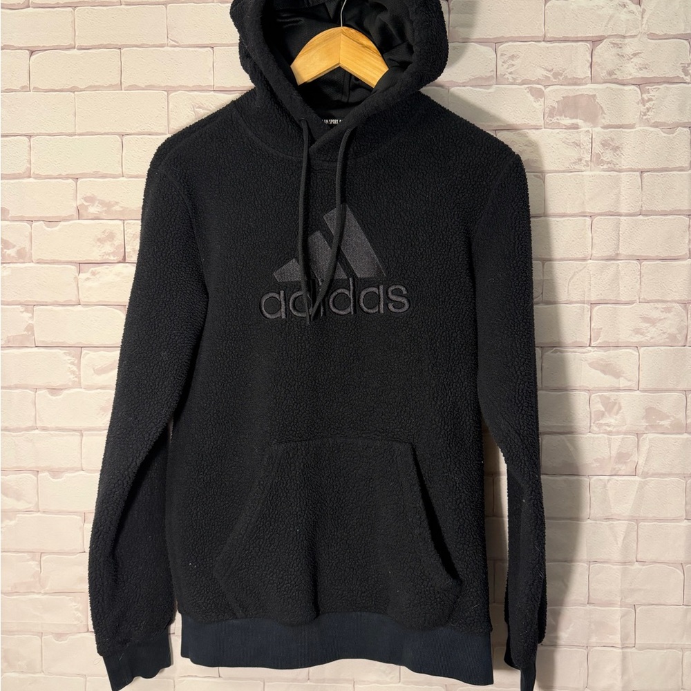 Adidas Women’s Textured Black Hoodie